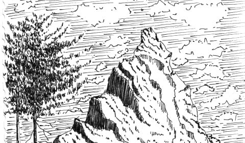 Easy and Simple Scenery Drawing with Pen | How to Draw a Beautiful Scenery  of Mountains and Rivers using Pen #theartshow #scenery #mountains #river # drawing #sketch #howtodraw #pensketch | By The Art ShowFacebook