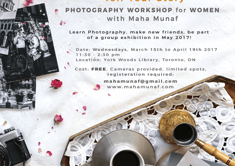 “Tell Your Story” Photography Workshop For Women